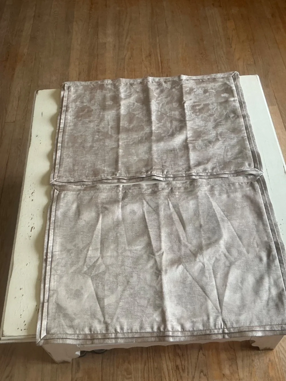 NWOT Hotel Collection tan floral FULL QUEEN Duvet cover + 2 pillow shams
